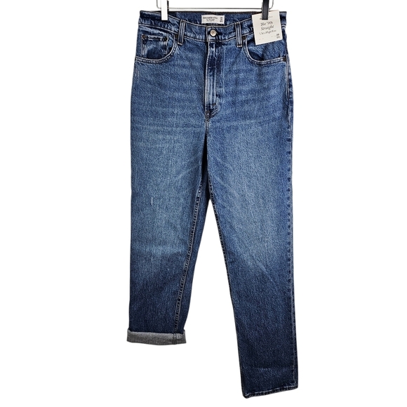 Abercrombie & Fitch Denim - Abercrombie & Fitch Ultra High Rise "The 90's Straight" Jeans NWT